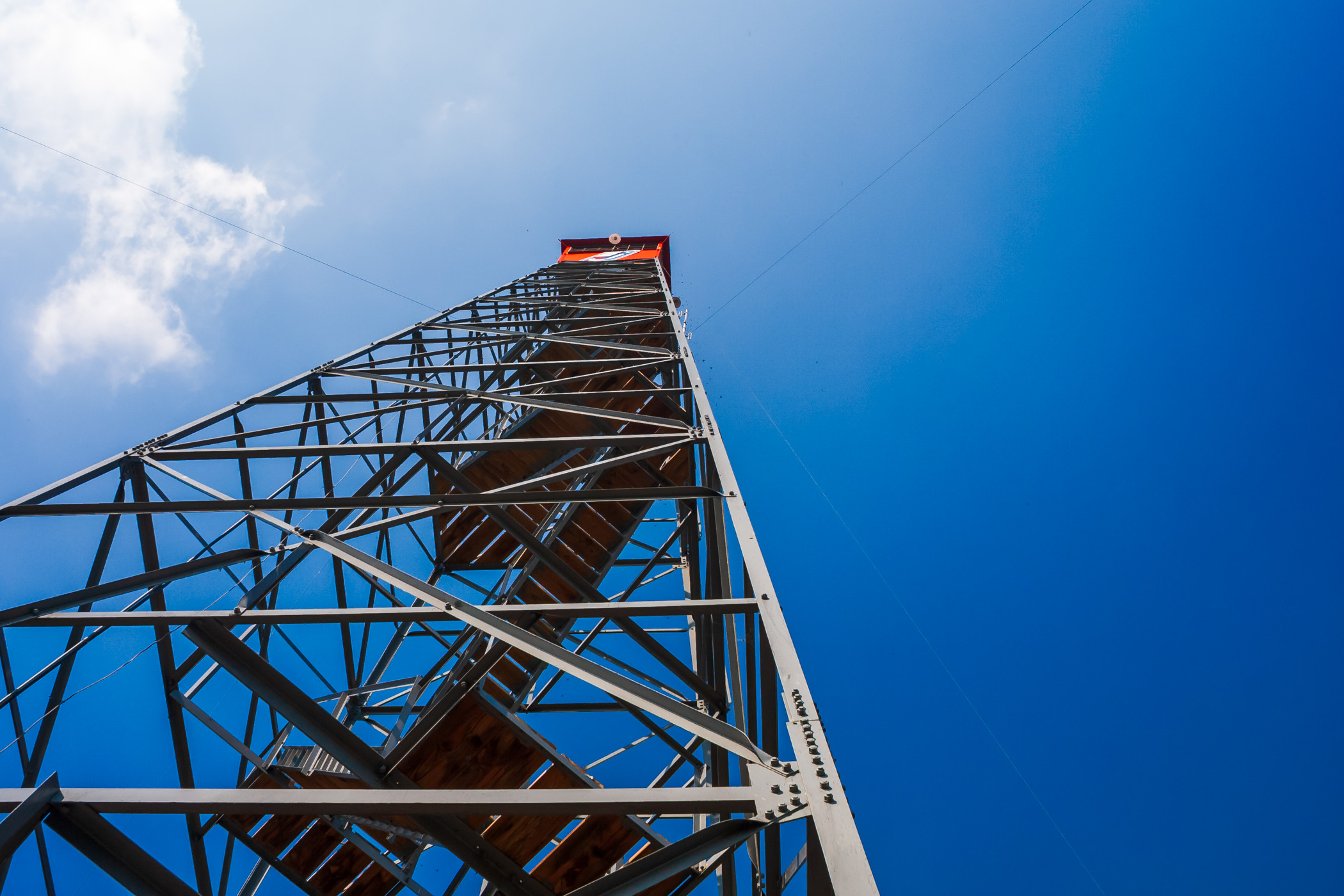 A fire watchtower outside of Jacksonville, Texas.