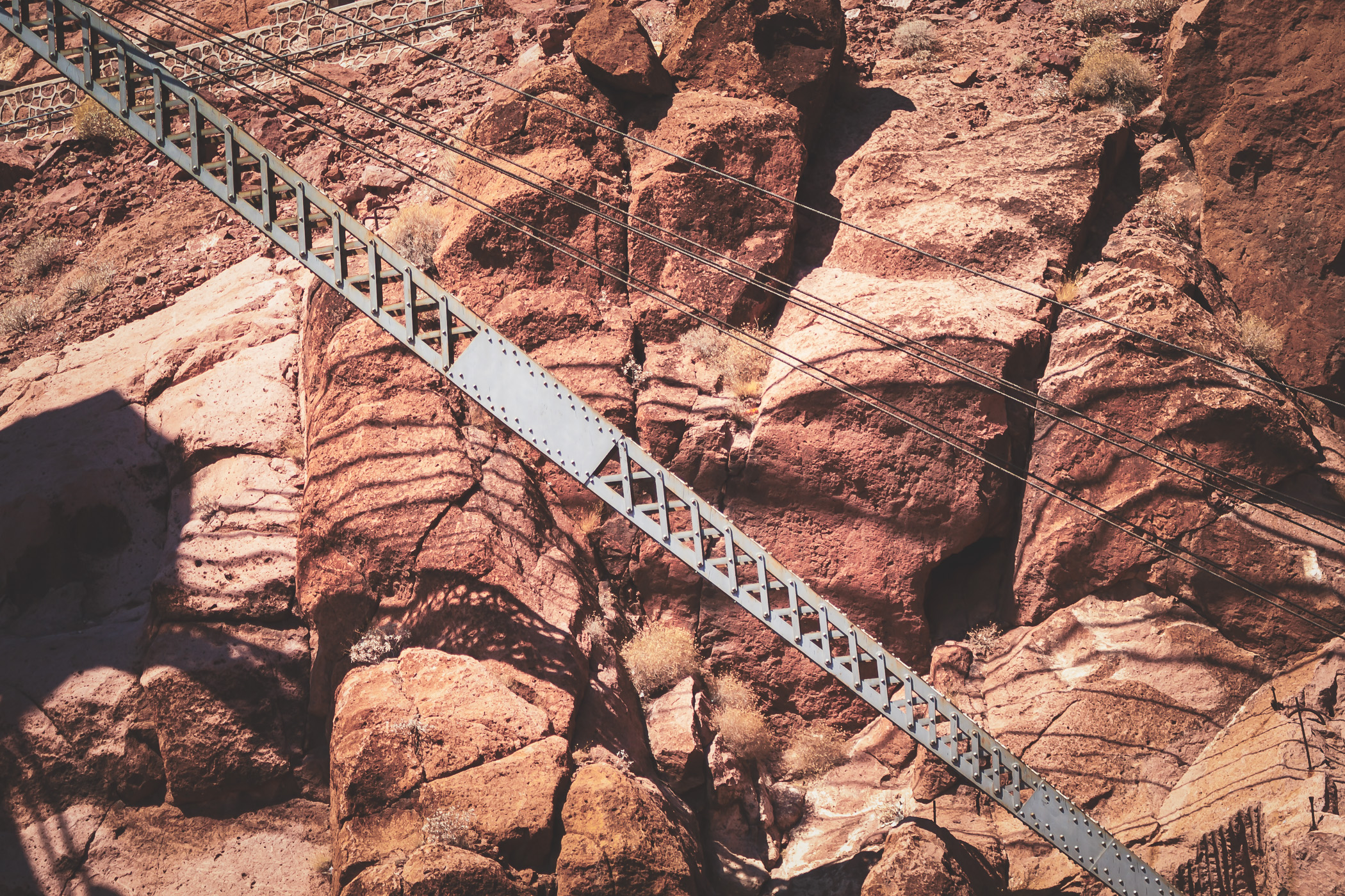 Detail of a crane at Hoover Dam, Nevada. This crane was one of the original cranes used during construction of the dam in the 1930s.