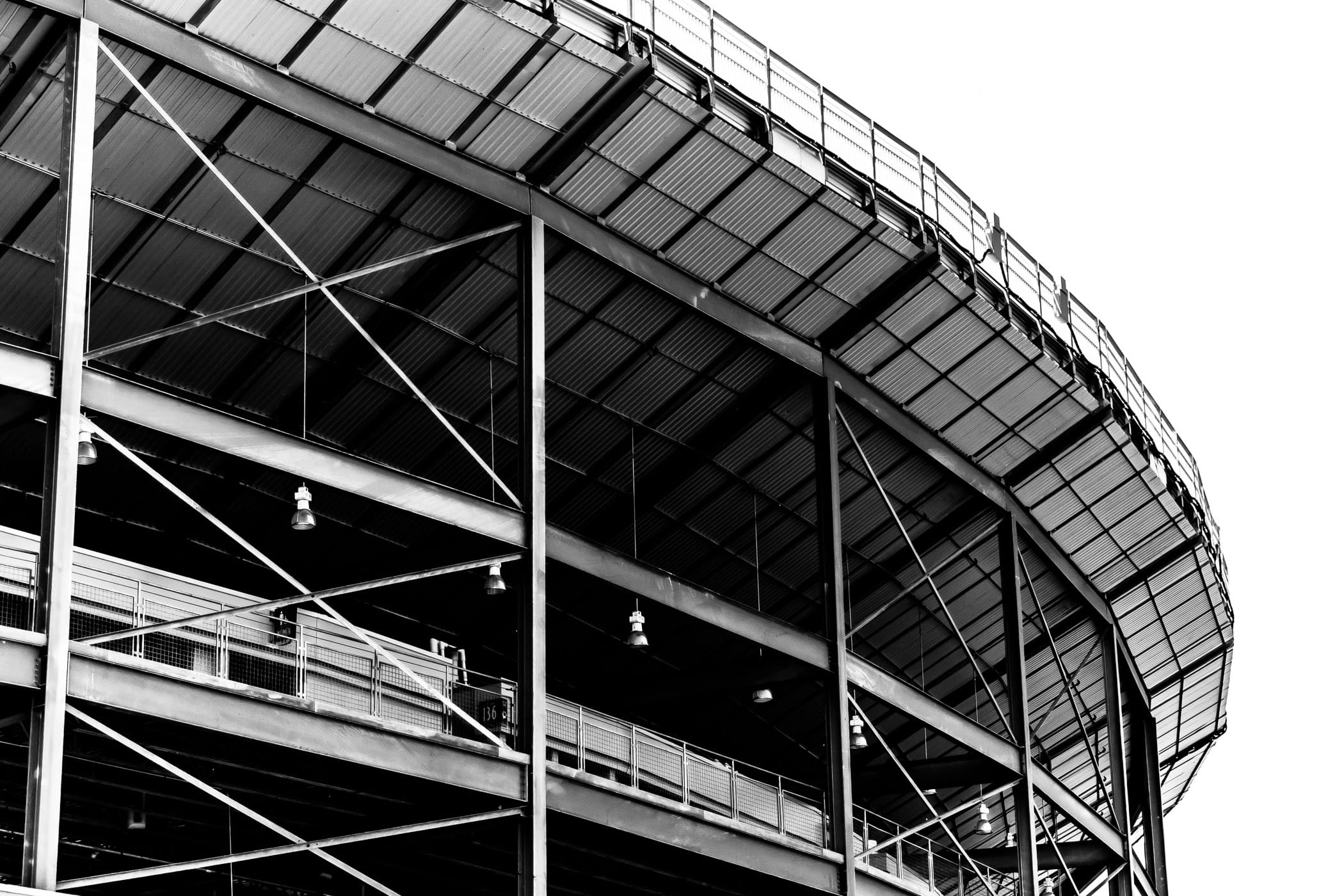Detail of the exterior of the Cotton Bowl Stadium, Fair Park, Dallas.