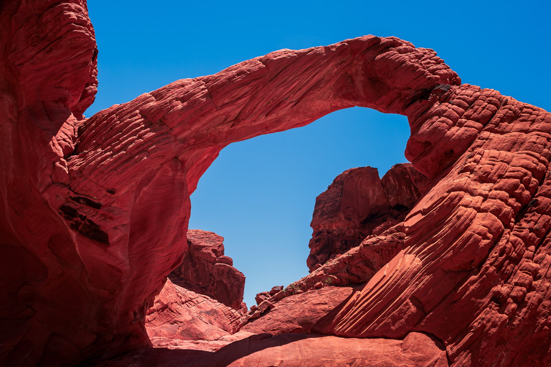 A stone arch at the Valley of Fire, Nevada.