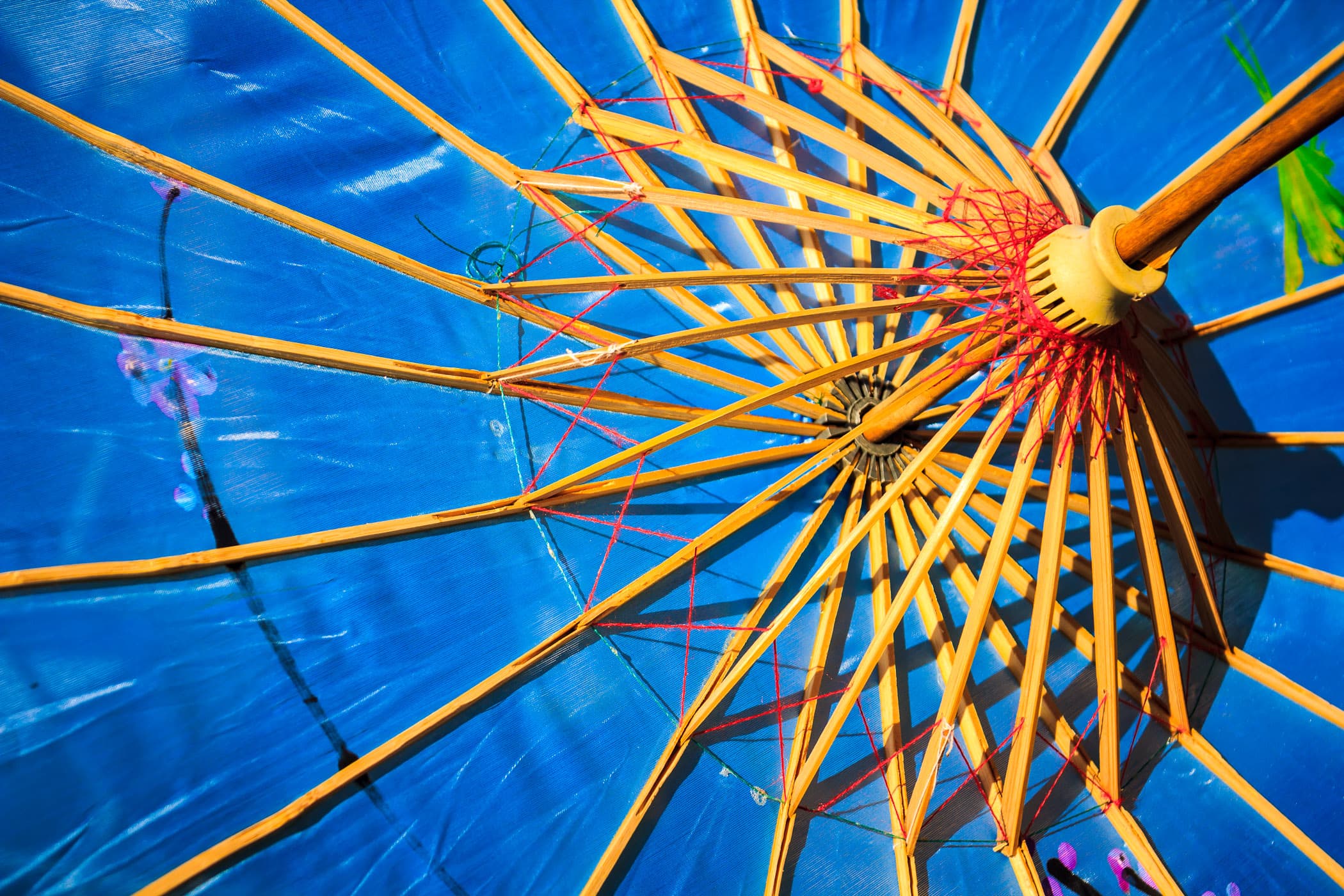 Detail of a Chinese parasol spotted at WorldFest, Addison, Texas.