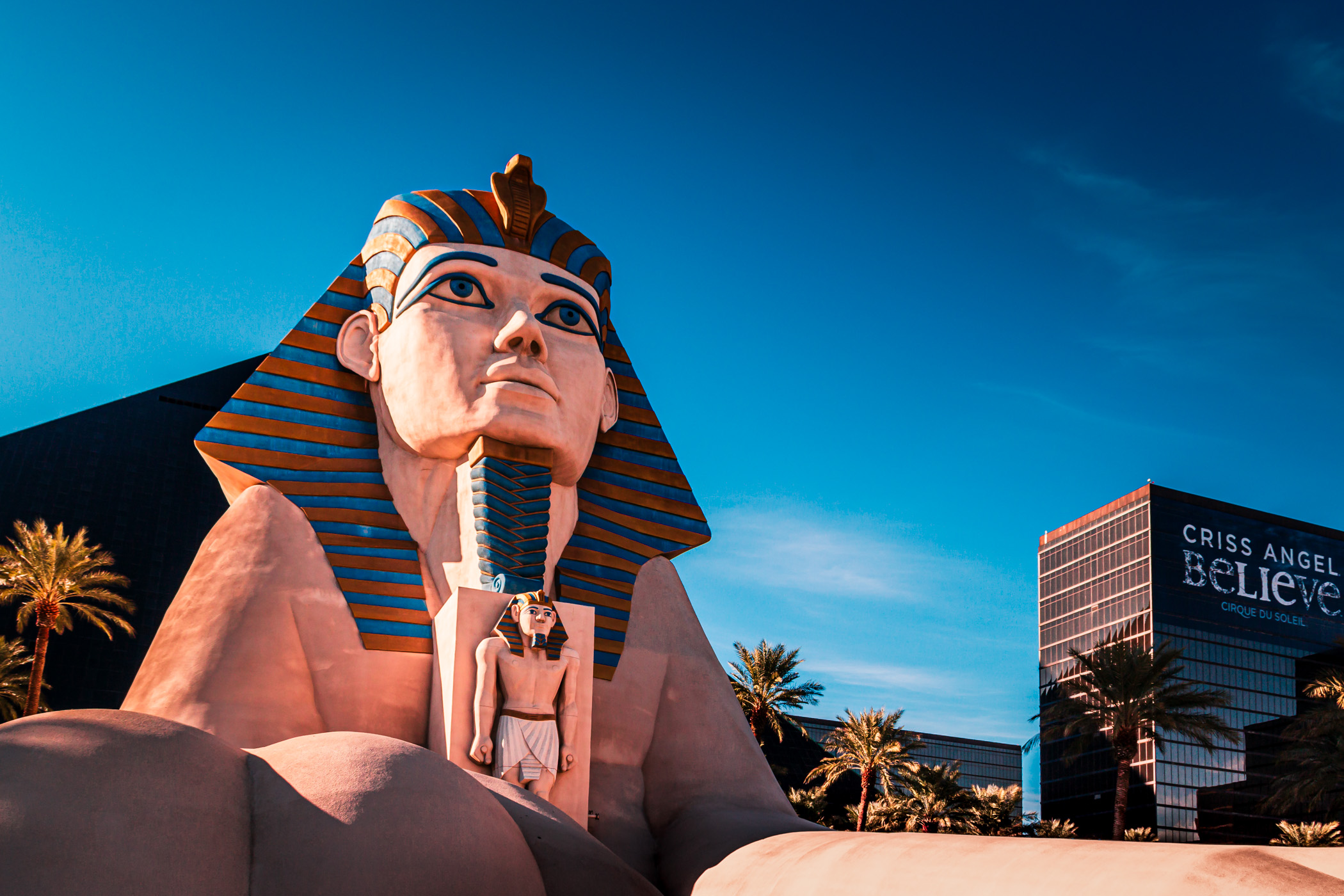 The sphinx at The Luxor, Las Vegas.