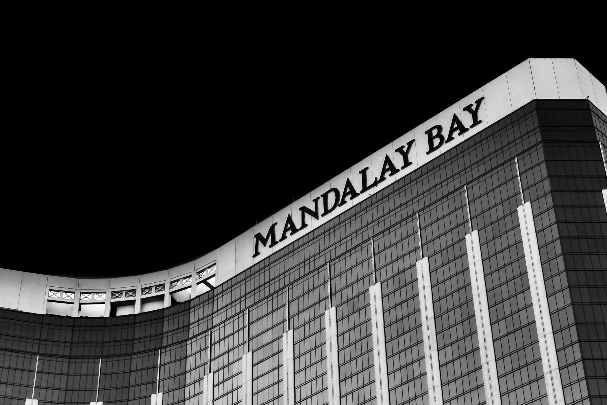 Exterior detail of Las Vegas' Mandalay Bay Hotel & Casino.