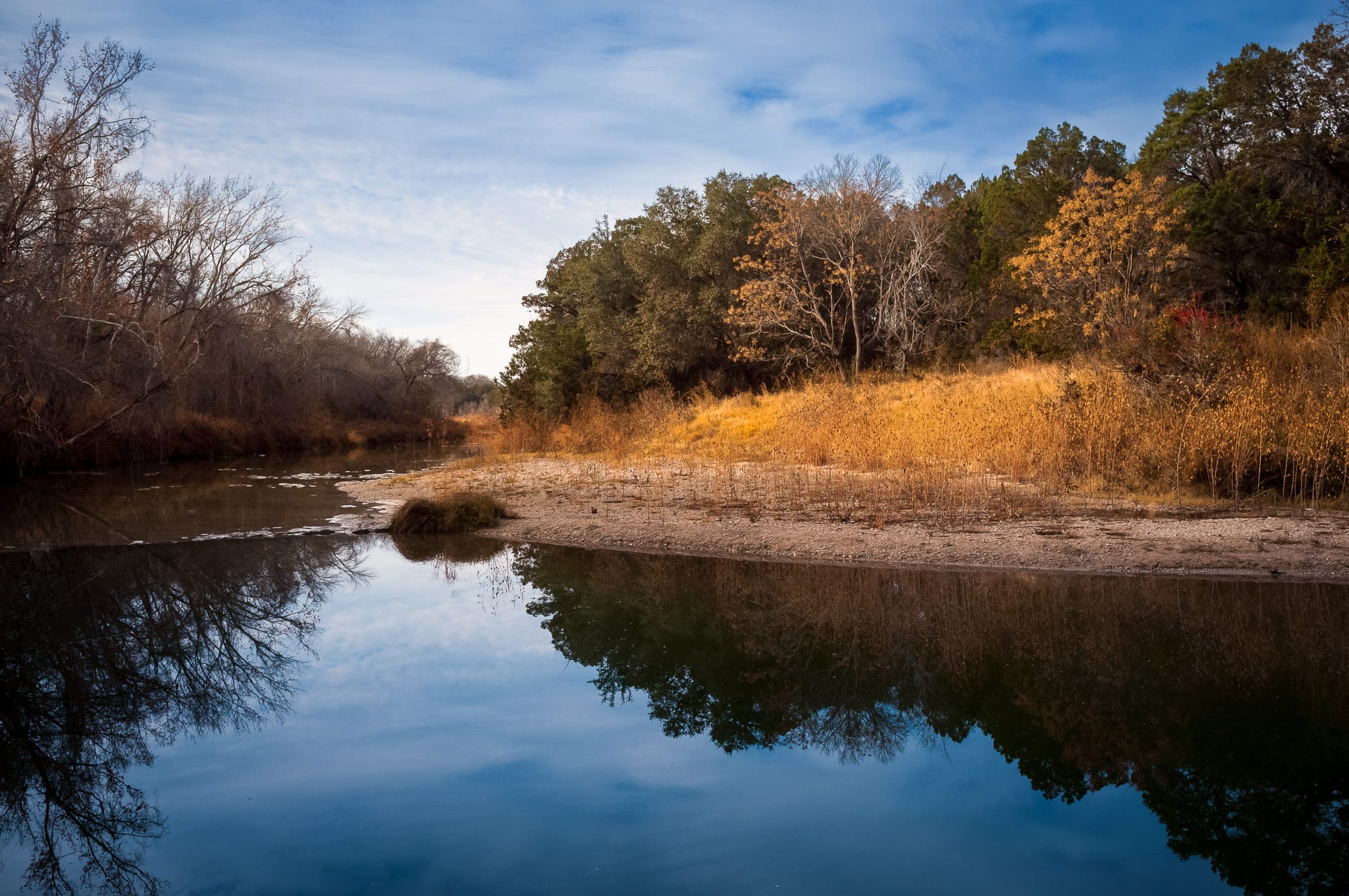 The Paluxy River at Dinosaur Valley State Park near Glen Rose, Texas.