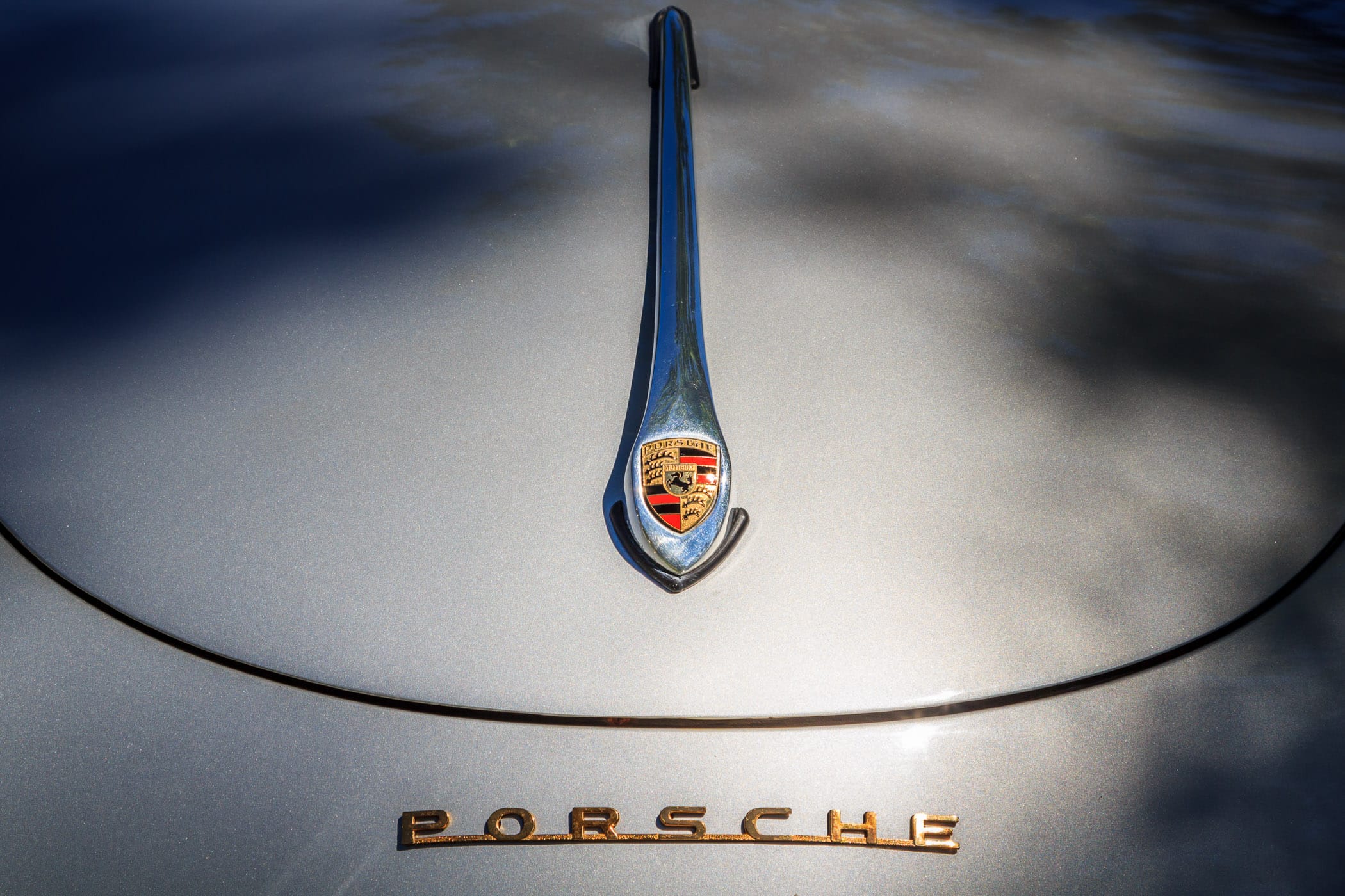 Detail of a Porsche 356 at Autos in the Park, Cooper Aerobics Center, Dallas.