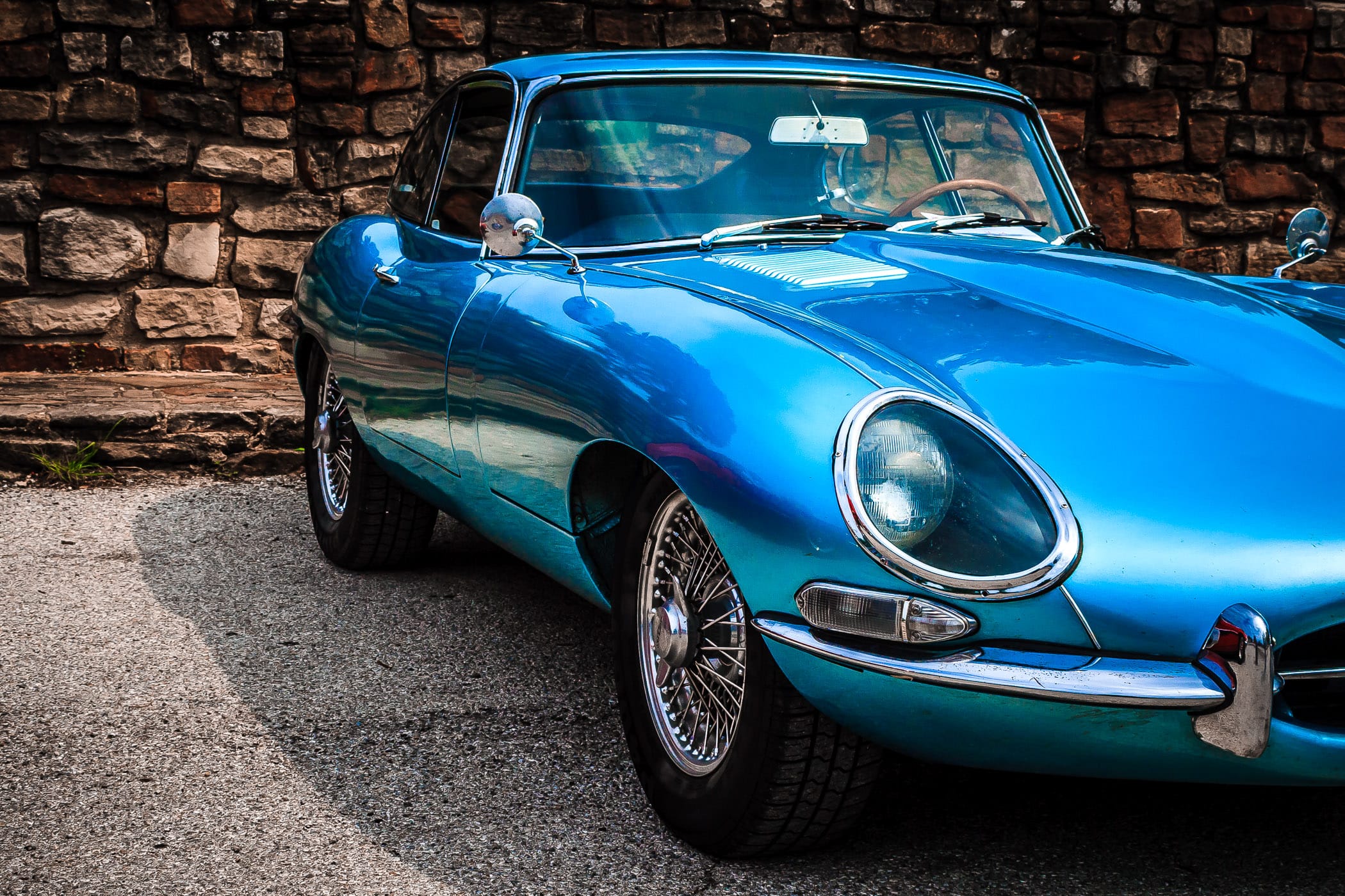 A classic Jaguar spotted at Dallas' All British and European Car Day.