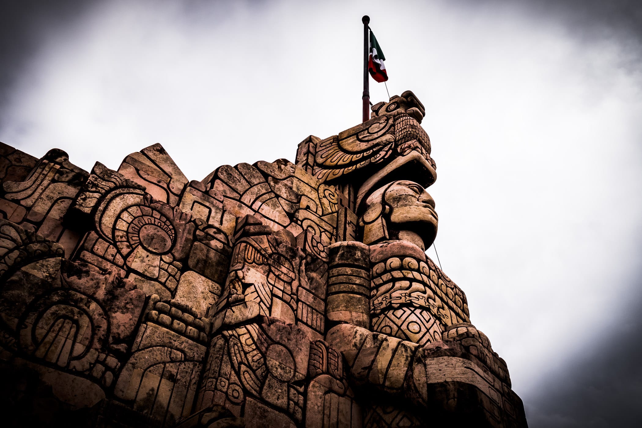 Detail of sculptor Romulo Rozo’s 1956 “Monumento a la Patria” (Monument to the Homeland), which depicts the history of Mexico, in Mérida, Yucatán.