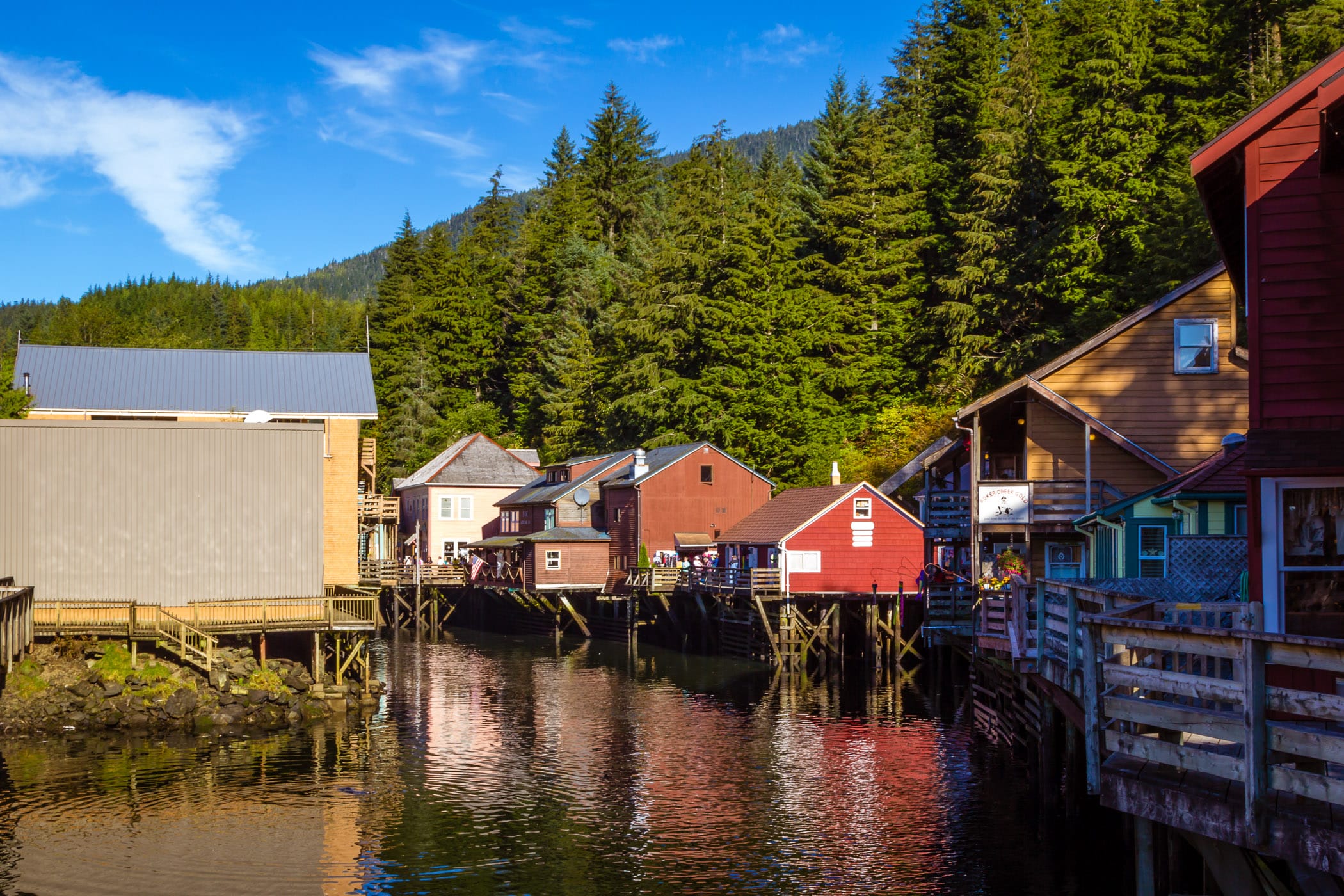 Creek Street—Ketchikan, Alaska’s former Red Light District—is now the center of the town’s tourist district.