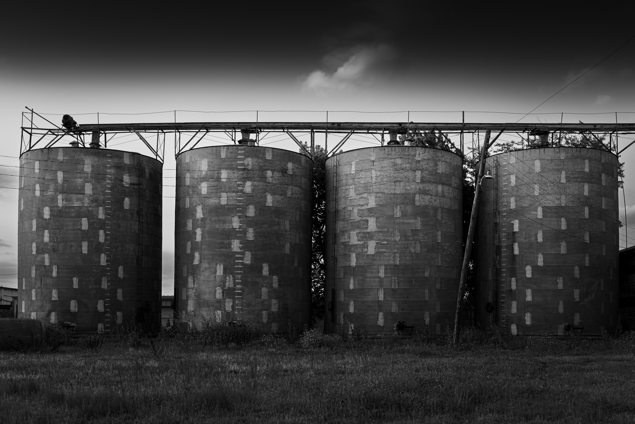 Silos in Celina, Texas.