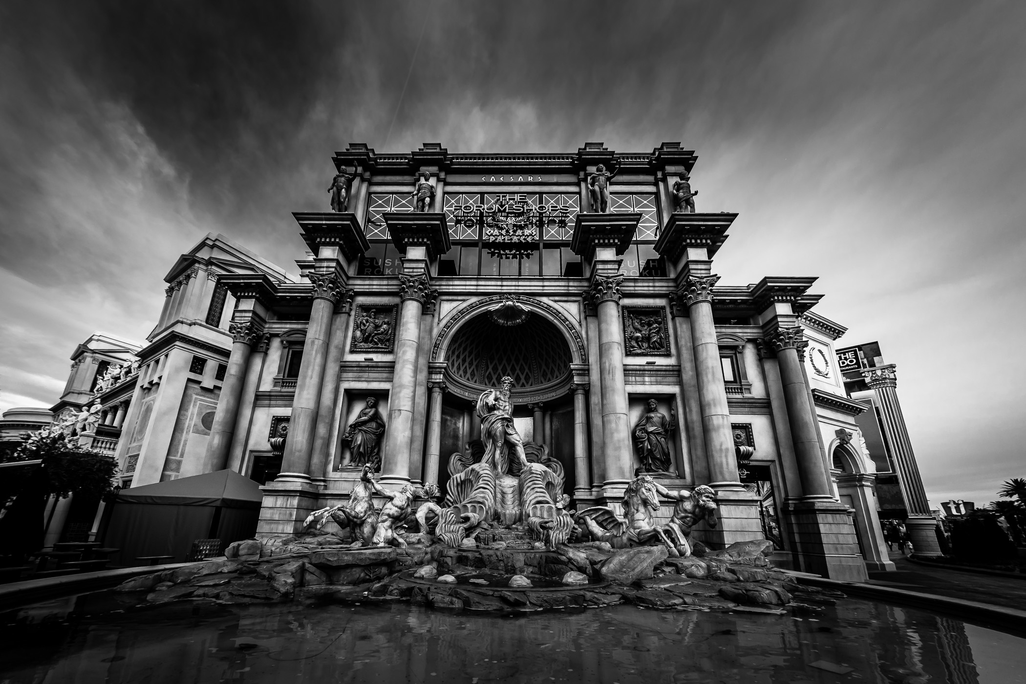 The replica of Rome's Trevi Fountain at Caesars Palace, Las Vegas.