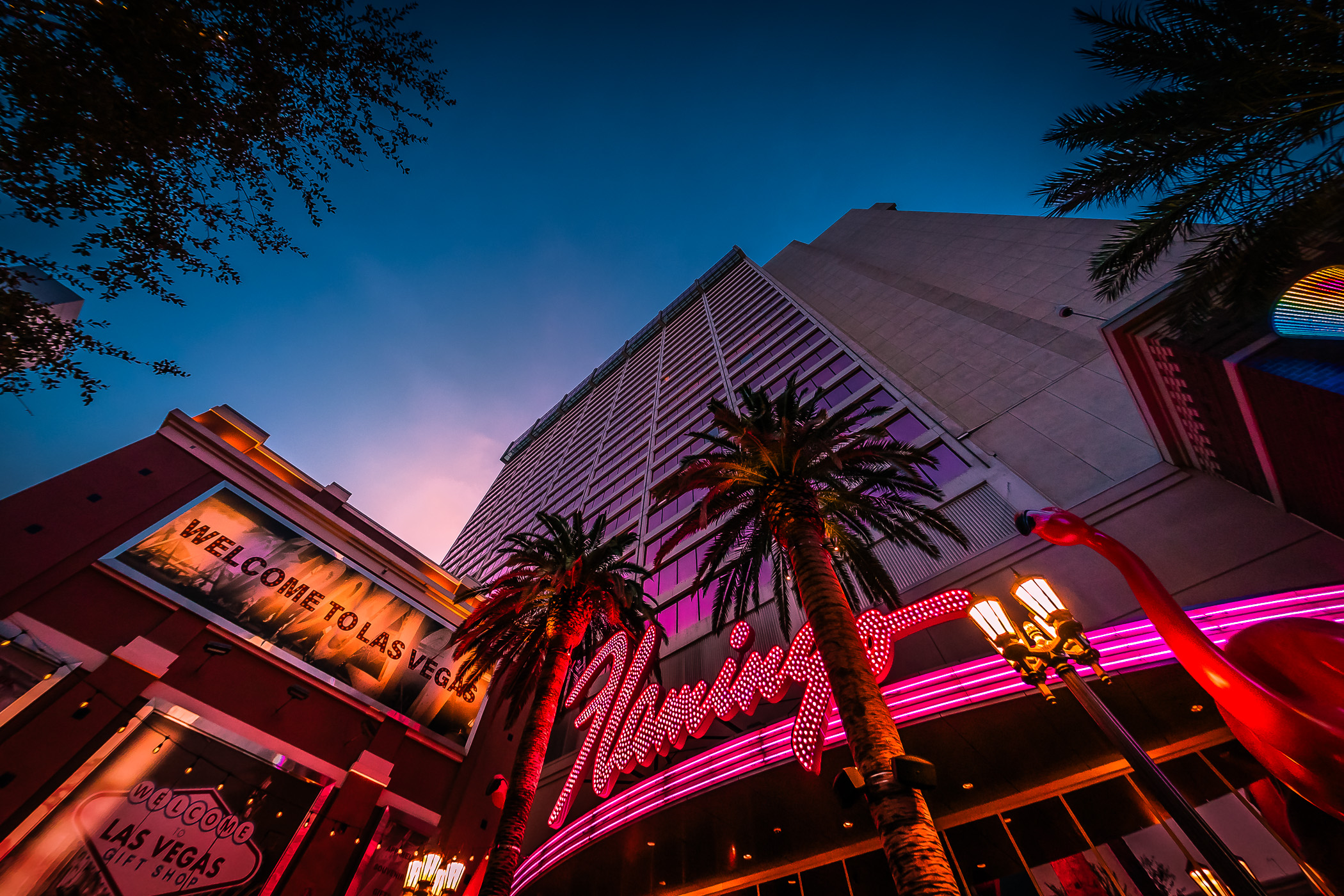 Early-morning at The Flamingo, Las Vegas.