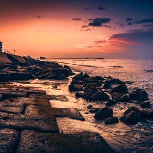 Morning on the Galveston Seawall