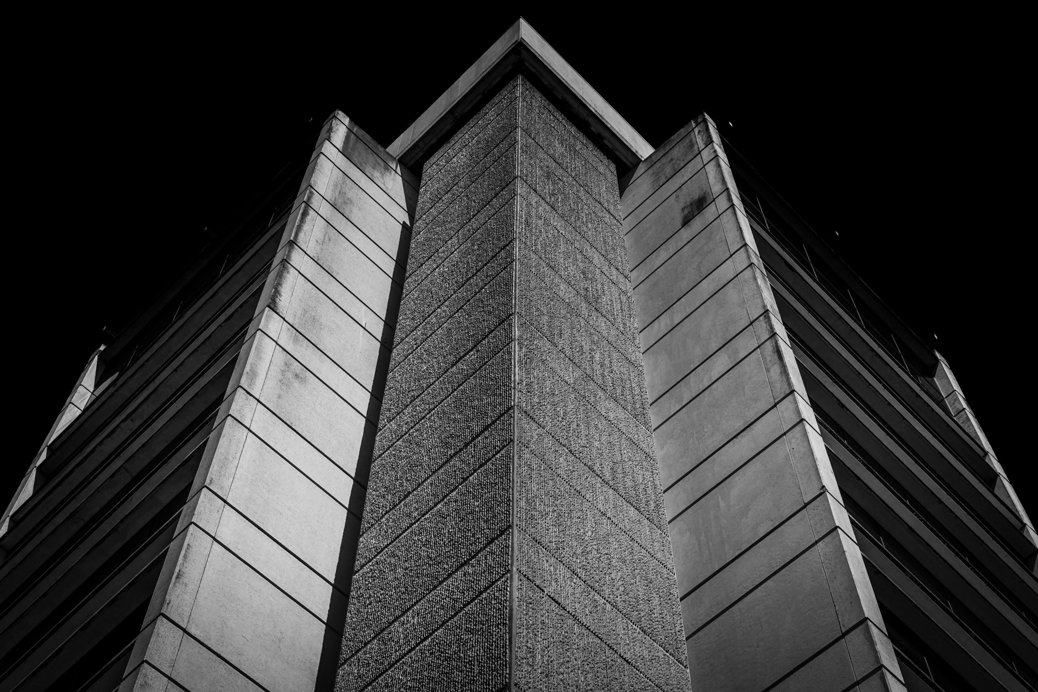 The many corners of Rudder Tower on the campus of Texas A&M University, College Station, Texas.