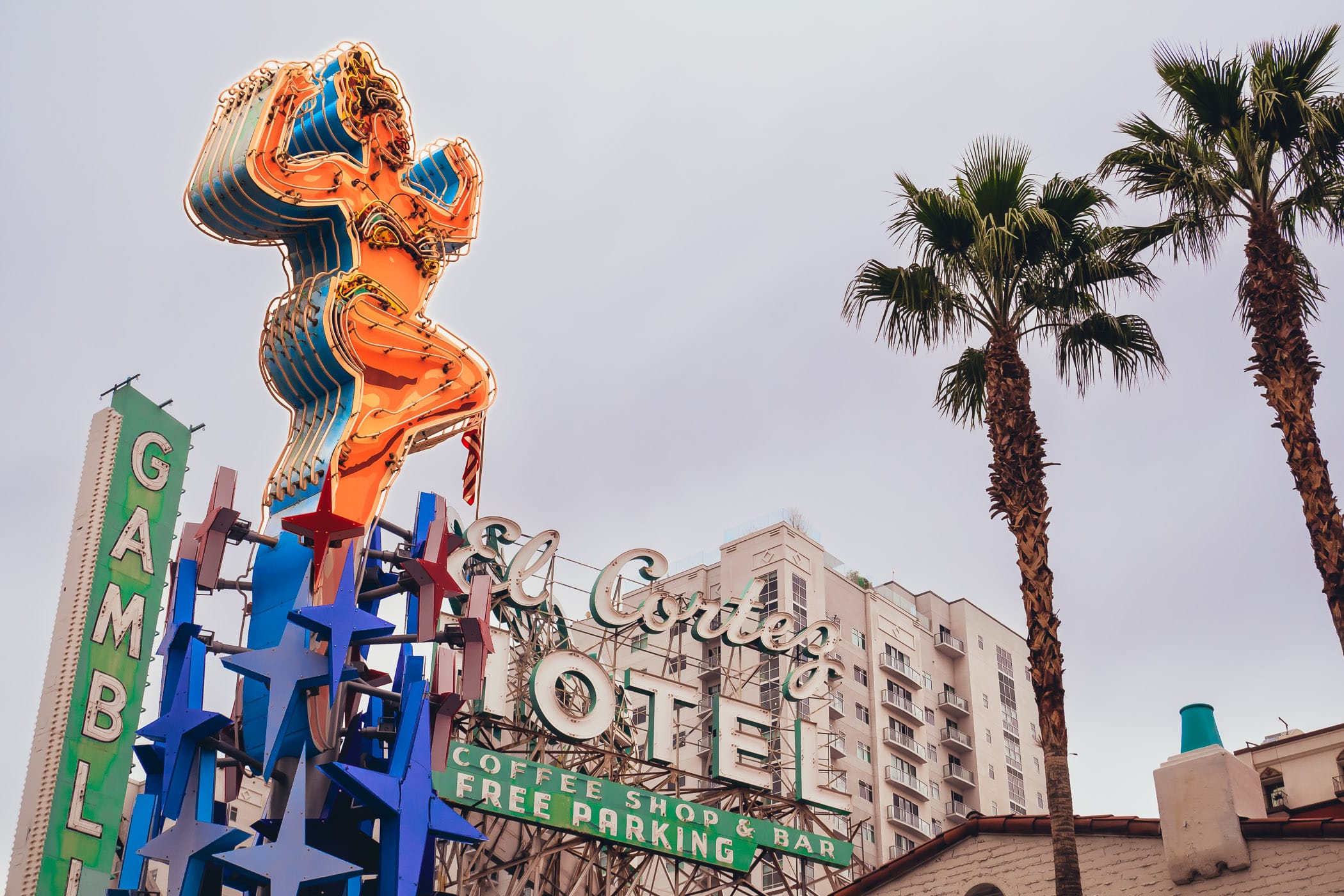 The sign for the El Cortez Hotel & Casino in Downtown Las Vegas.