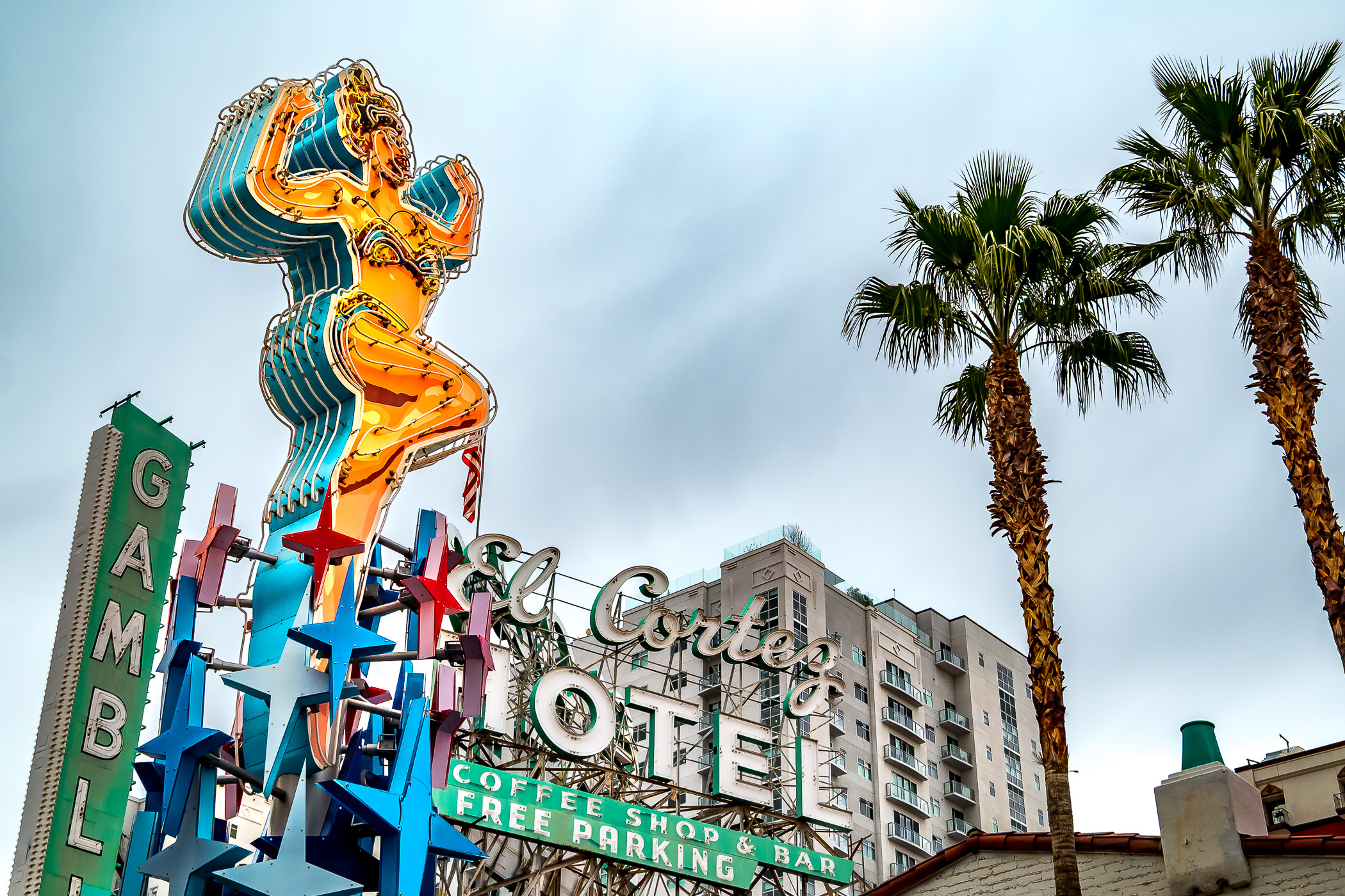 The sign for the El Cortez Hotel & Casino in Downtown Las Vegas.
