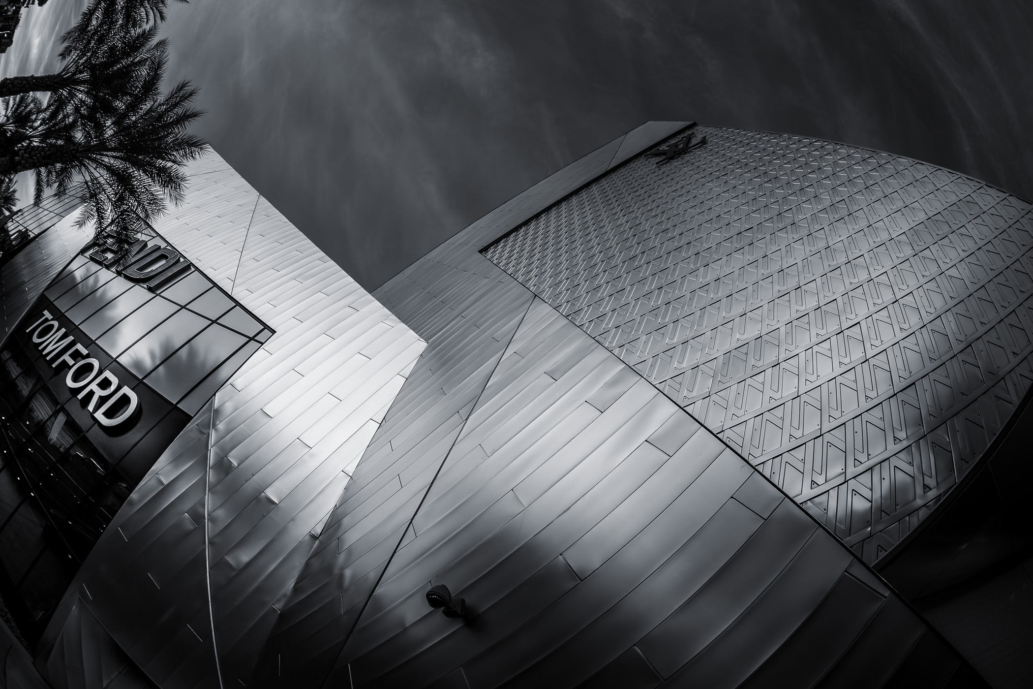 Architectural detail of The Shops at Crystals, CityCenter, Las Vegas.