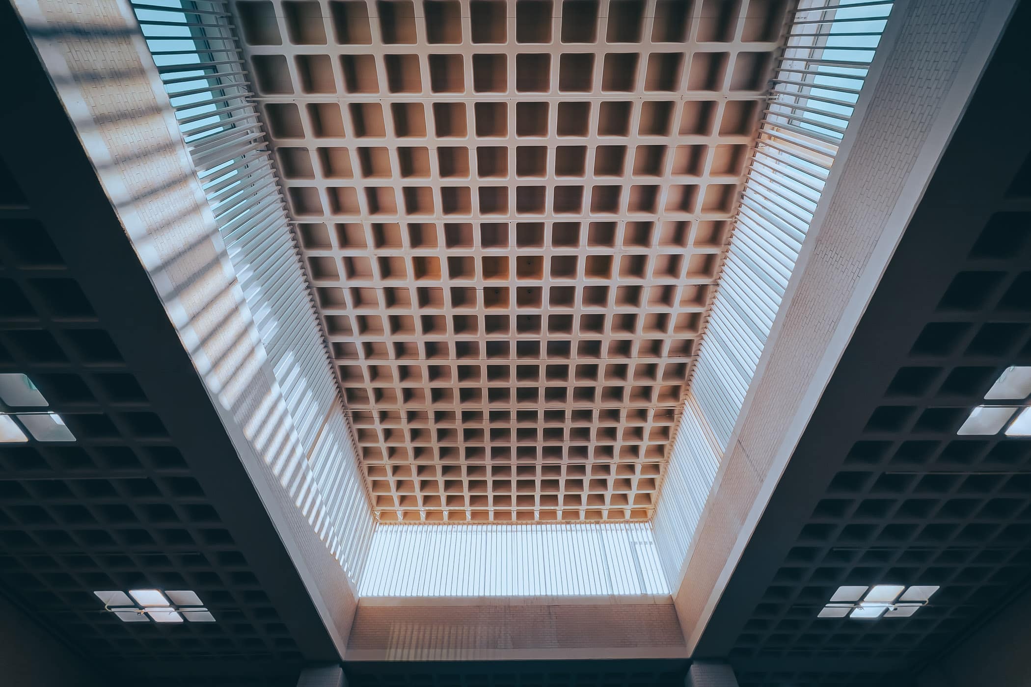 Detail of part of the ceiling of Dallas' NorthPark Center.