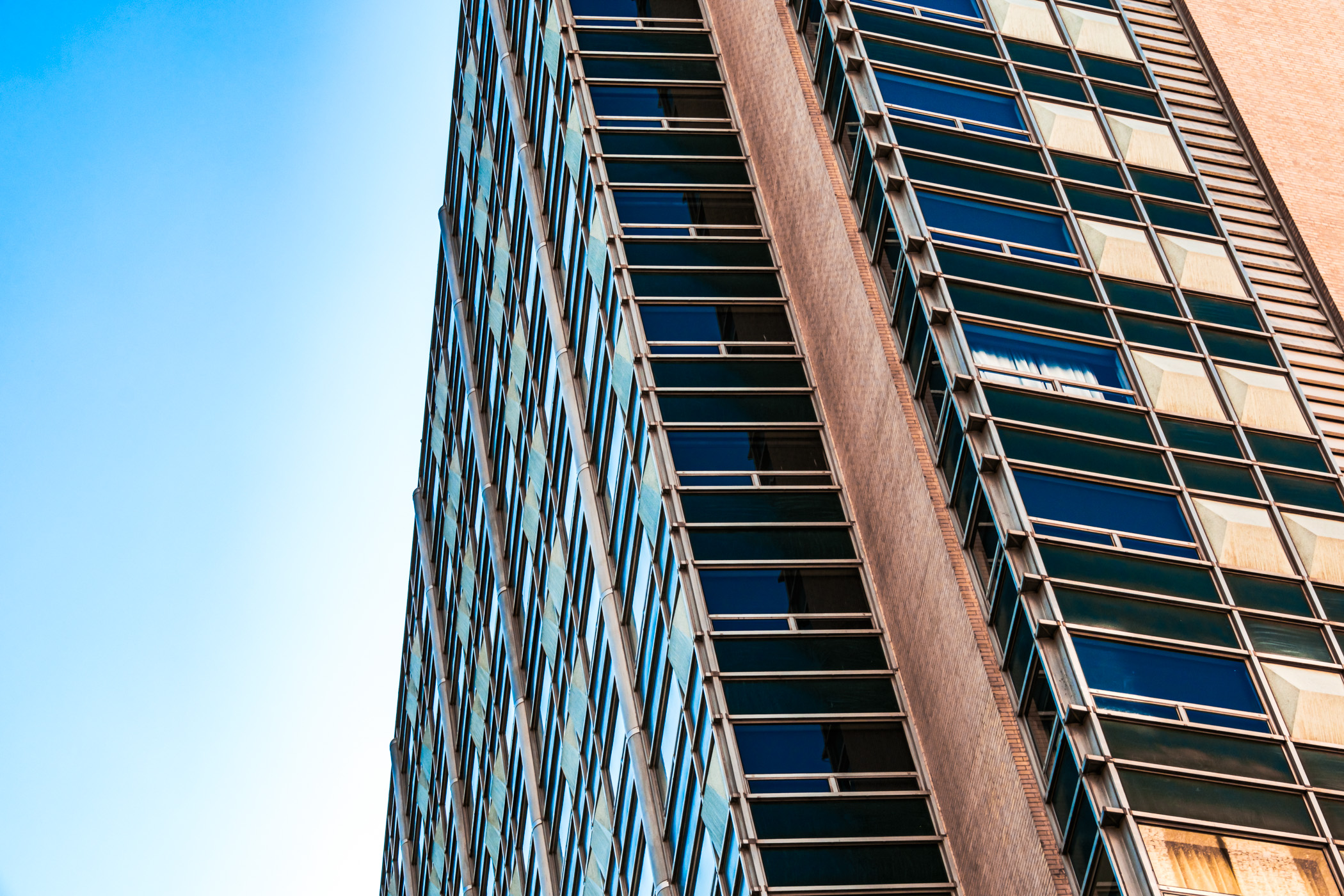 Architectural detail of The Statler Dallas hotel in Downtown Dallas.