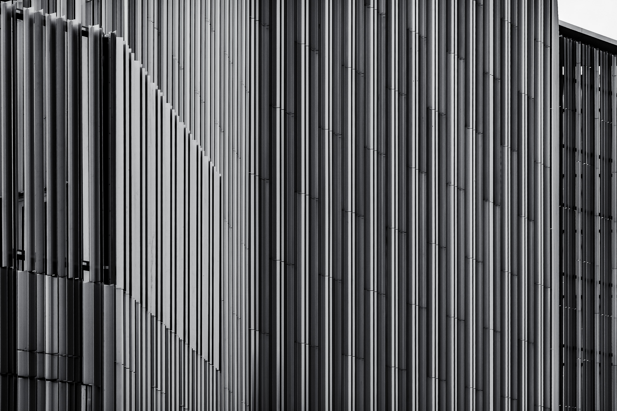 Abstract architectural detail of the Oklahoma Contemporary Arts Center, Oklahoma City, Oklahoma.